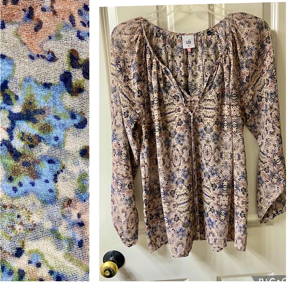 CAbi SIENA  Floral Blouse Top 5028